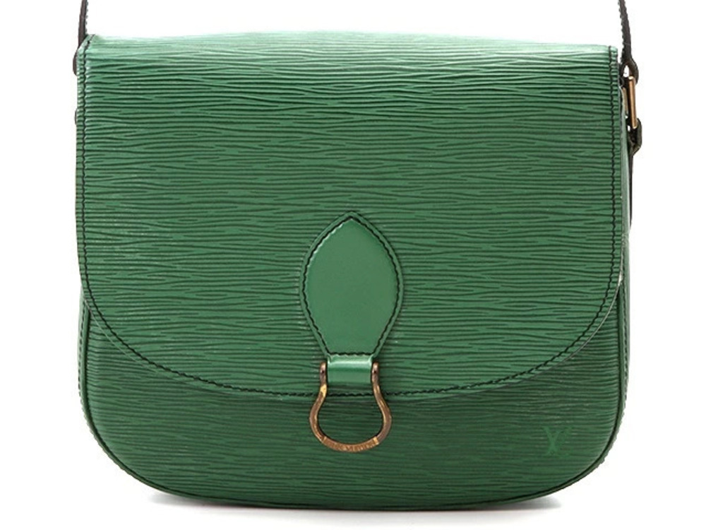 LOUIS VUITTON Shoulder Bag Saint Cloud Epi Borneo Green